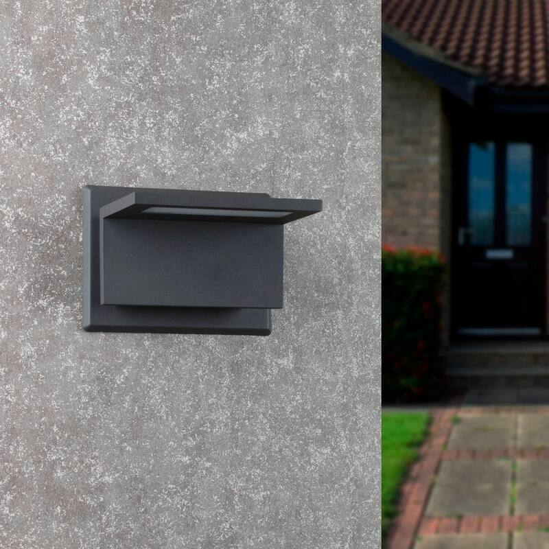 Inowel Wall Light Outdoor LED Lamp Sconce Lantern 10W 680Lm - 17309-COOL-BLACK