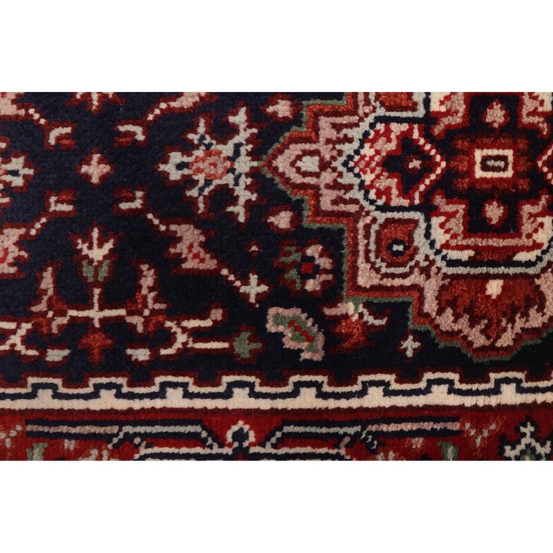 ECARPETGALLERY Hand-knotted Serapi Heritage Dark Navy Wool Rug - 2'6 x 17'9
