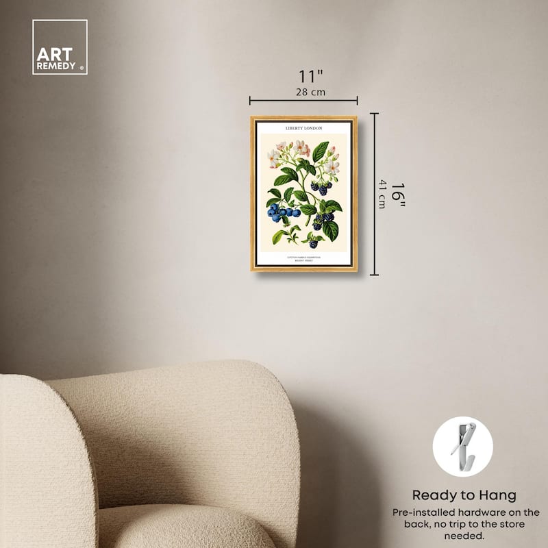 Berries and Blooms II Canvas by Art Remedy