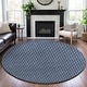 preview thumbnail 56 of 88, Premium Washable Super Soft Modern Imprints Mayfield Rug Navy - 8' x 8'