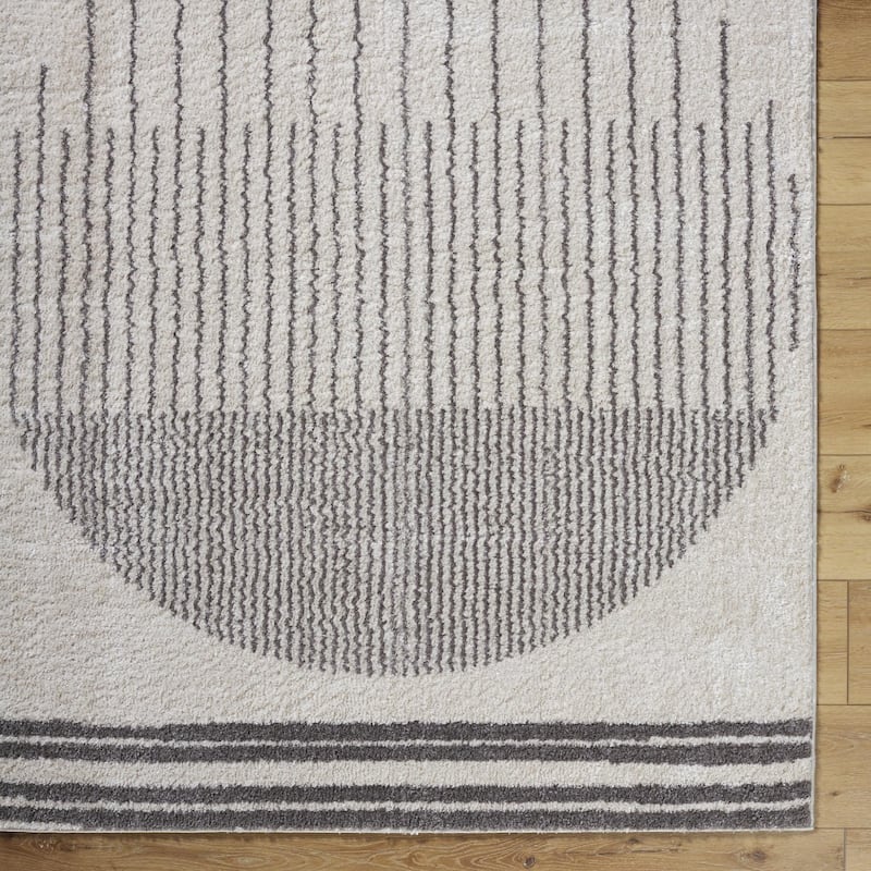 Livabliss Fossay Shag Global Stripe Washable Area Rug