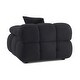 preview thumbnail 4 of 7, Calliope Vegan Shearling Modular Corner Chair - 39.4"W x 39.4"D x 26.4"H