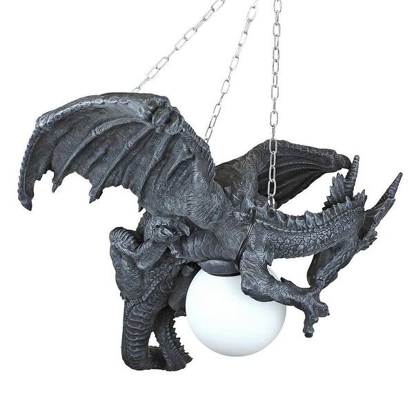 Shop Design Toscano Halloween Nights Fury Sculptural Hanging Dragon Lamp Overstock 27340970