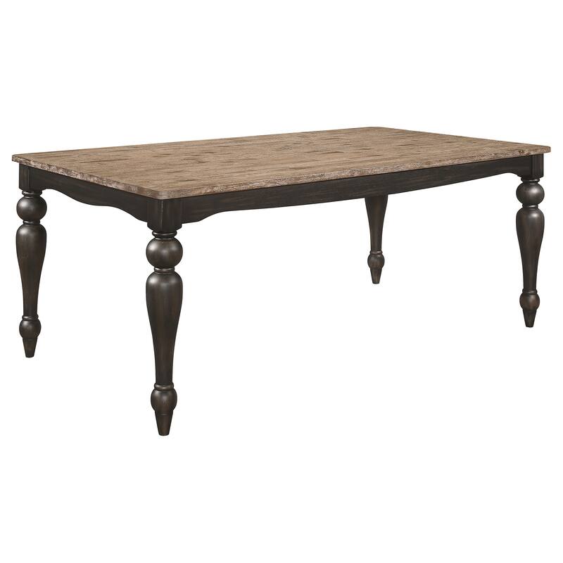 Bridget Rectangular 79-inch Dining Table Brown Brushed - Brown Brushed