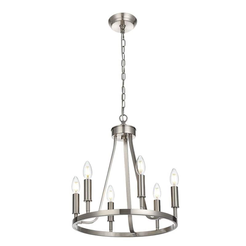 6-Light Modern Farmhouse Chandelier