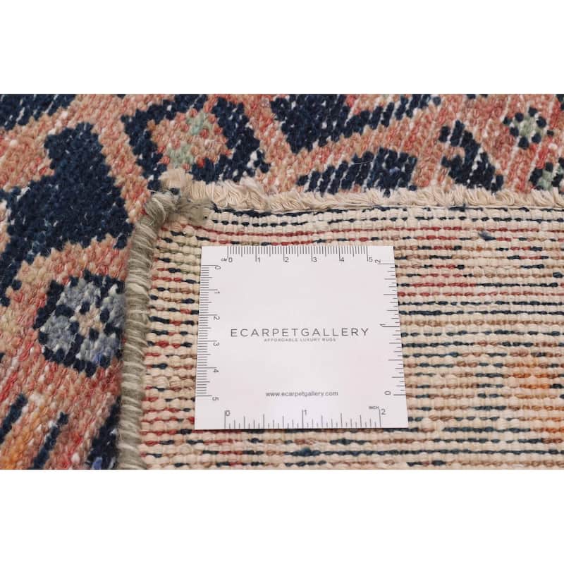 ECARPETGALLERY Hand-knotted Antalya Vintage Navy Wool Rug - 3'5 x 10'0