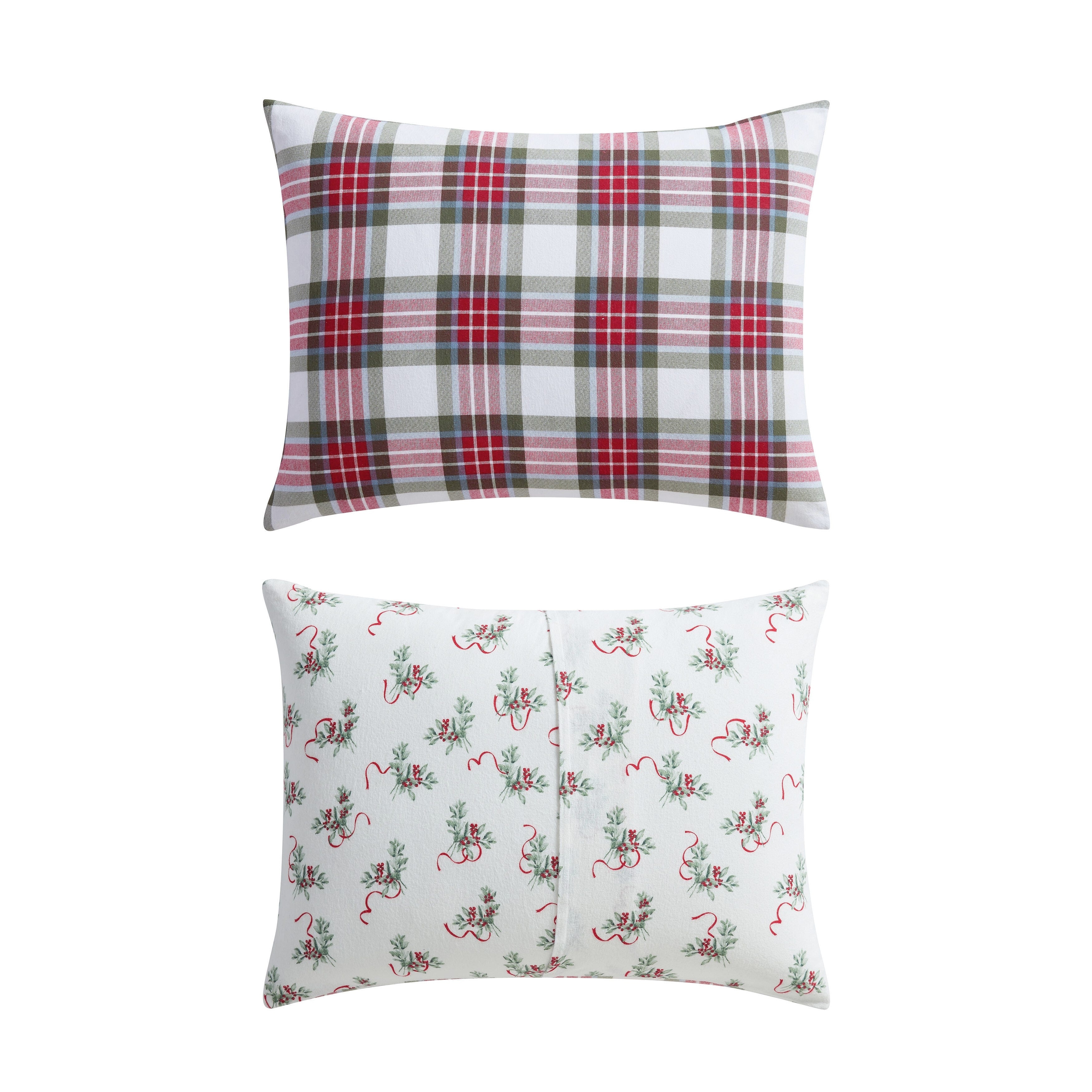 Martha Stewart Yuletide Spruce Plaid Cotton Comforter Set, Full/Queen, image size:3500x3500