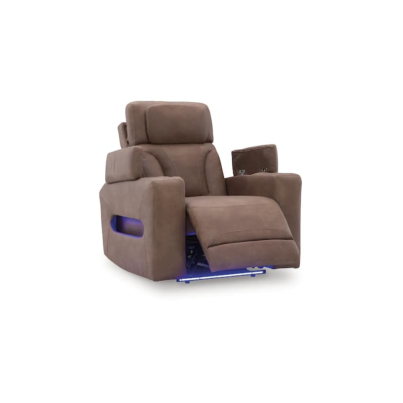 Signature Design by Ashley Point Clear Brown Power Recliner