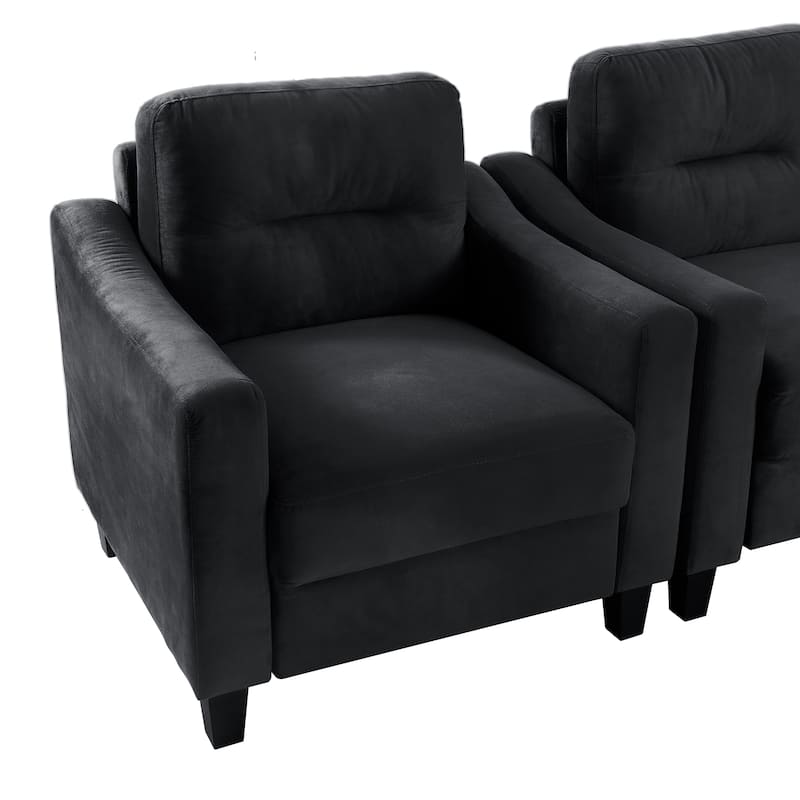 Modern 32.2" Upholstered Accent Chair with Sturdy Hardwood Frame and Soft Cushion