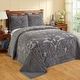 preview thumbnail 11 of 80, Better Trends Ashton Collection in Medallion Design 100% Cotton Tufted Unique Luxurious Machine Washable Tumble Dry Gray - Full
