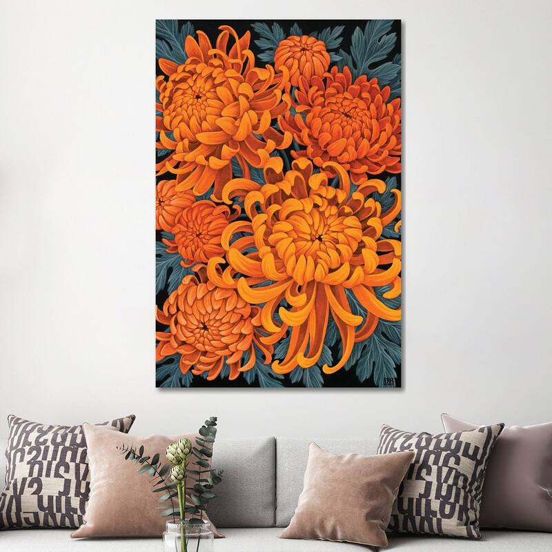 iCanvas "Chrysanthemums" by Vasilisa Romanenko Canvas Print