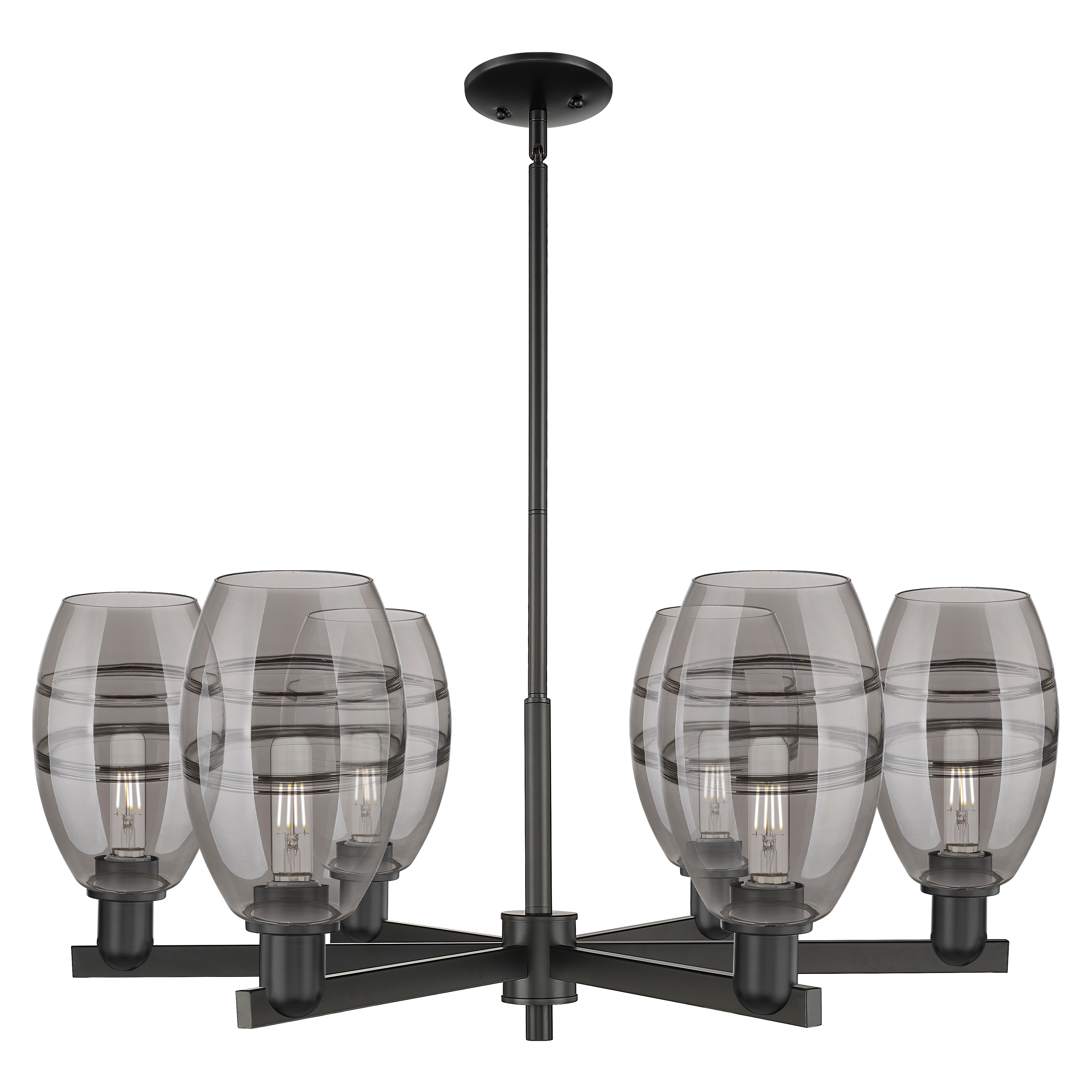 Innovations Lighting Endless Possibilities Arcadia - Vaz - 6 Light 36" Stem Hung Chandelier