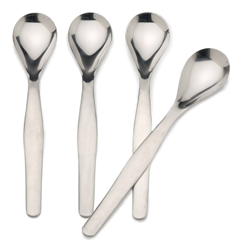 5.5-Inch Stainless Steel Egg Spoons (Set of 4)