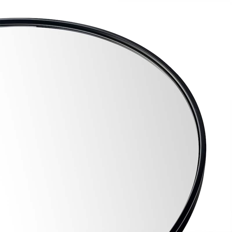 TEHOME Korra Round Wall Mirrors 30 and 36 Inch Metal Frame Options for Bathroom Bedroom & Entryway