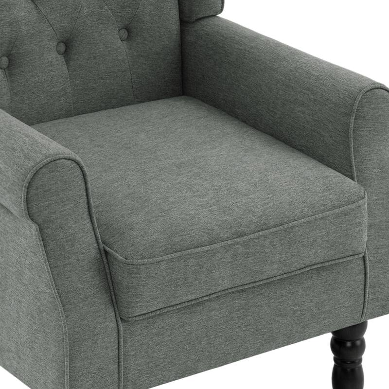 Modern Classic Button Tufted Accent Chair Upholstered Armchair