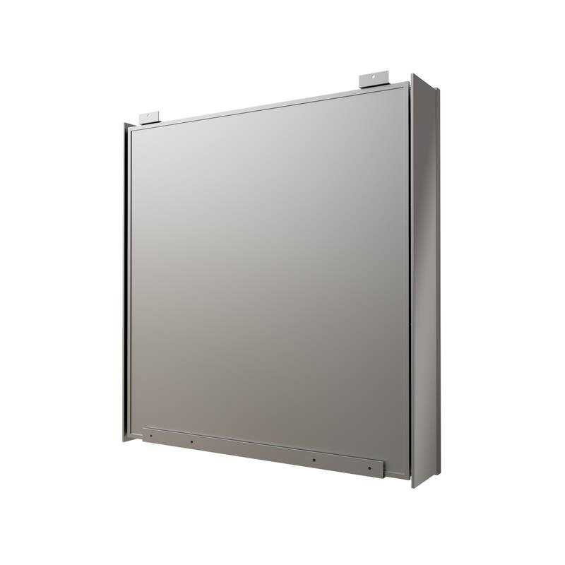 Modland Single Door Bathroom Medicine Cabinet with Mirror Adjustable Shelves,Recessed or Surface Mount