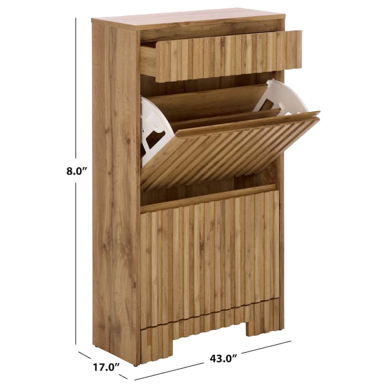 SAFAVIEH Home Sohan Shoe Rack - 9"W x 24"D x 41"H