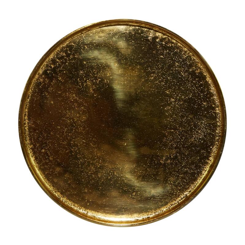 Sleek Aluminum Metal Tray Inspired Accent Table with 3 Tripod Legs - Black, Gold, Silver