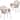 Celestial Boucle Upholstered Iron Dining Chairs Set of 2 by LeisureMod