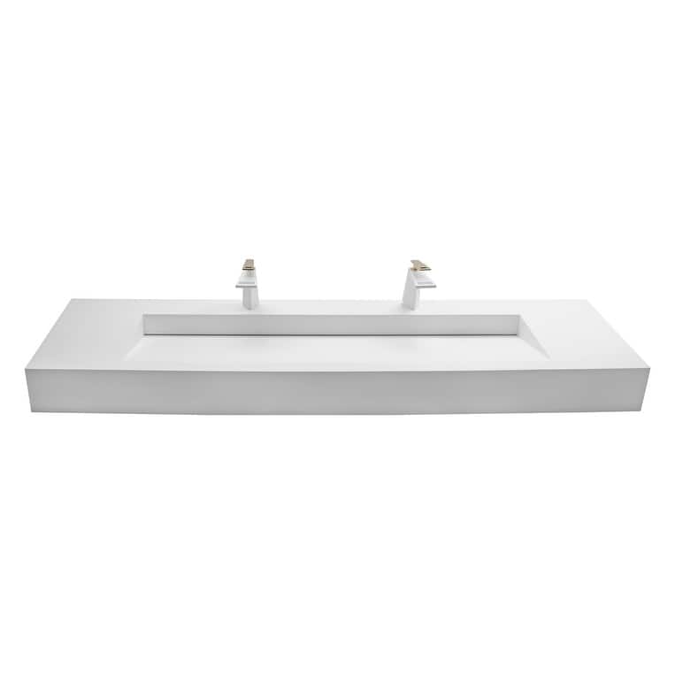 Audrey 36" - 72" Solid Surface Bathroom Vanity Top