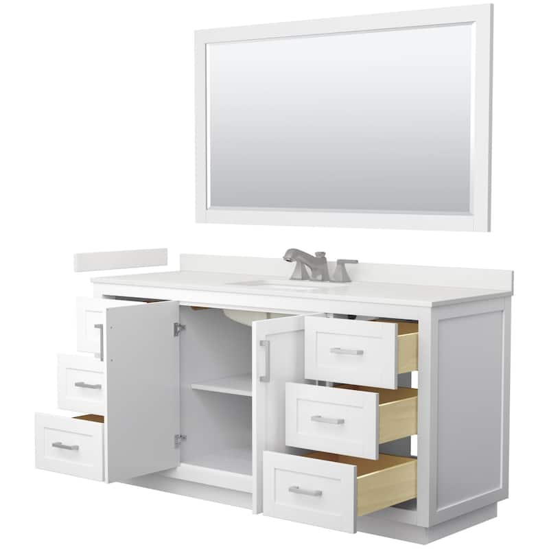 Wyndham Collection WCF292966S-QTZ-US3M58 Miranda 66" Free Standing