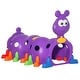 preview thumbnail 2 of 8, Qaba Indoor & Outdoor Caterpillar Kids Tunnel Climbing Toy, Toddler Play Tunnel for 3-6 Years Old, Purple - N/A