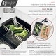 preview thumbnail 9 of 9, STYLISH Adjustable Over the Sink Stainless Steel Dish or Vegetable Drainer Basket
