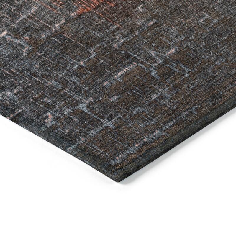 Machine Washable Indoor/ Outdoor Ombre Texture Chantille Rug
