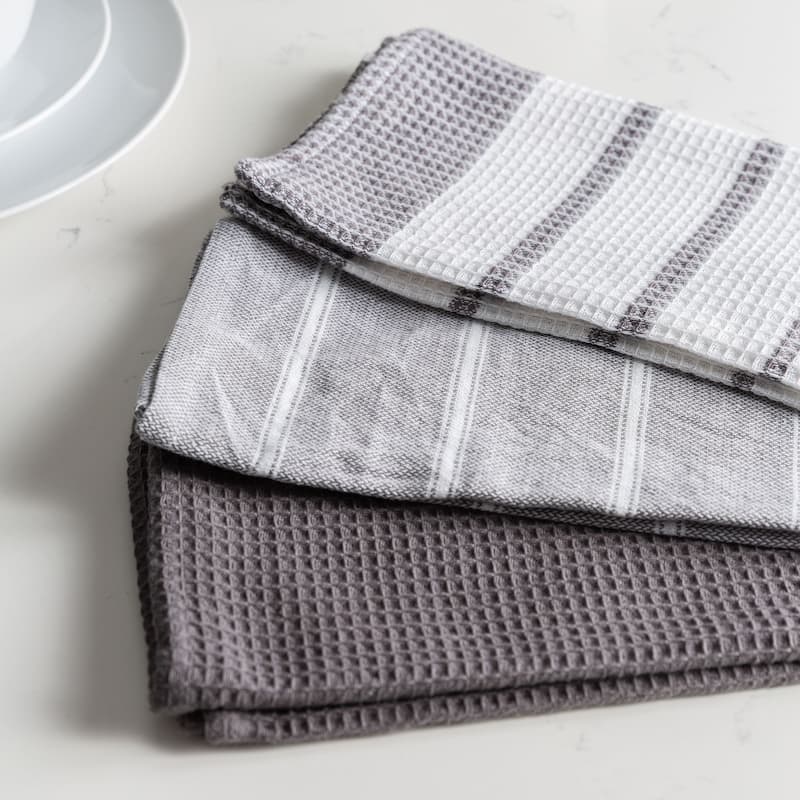 Fabstyles Fouta Cotton Set of 3 Kitchen Towel