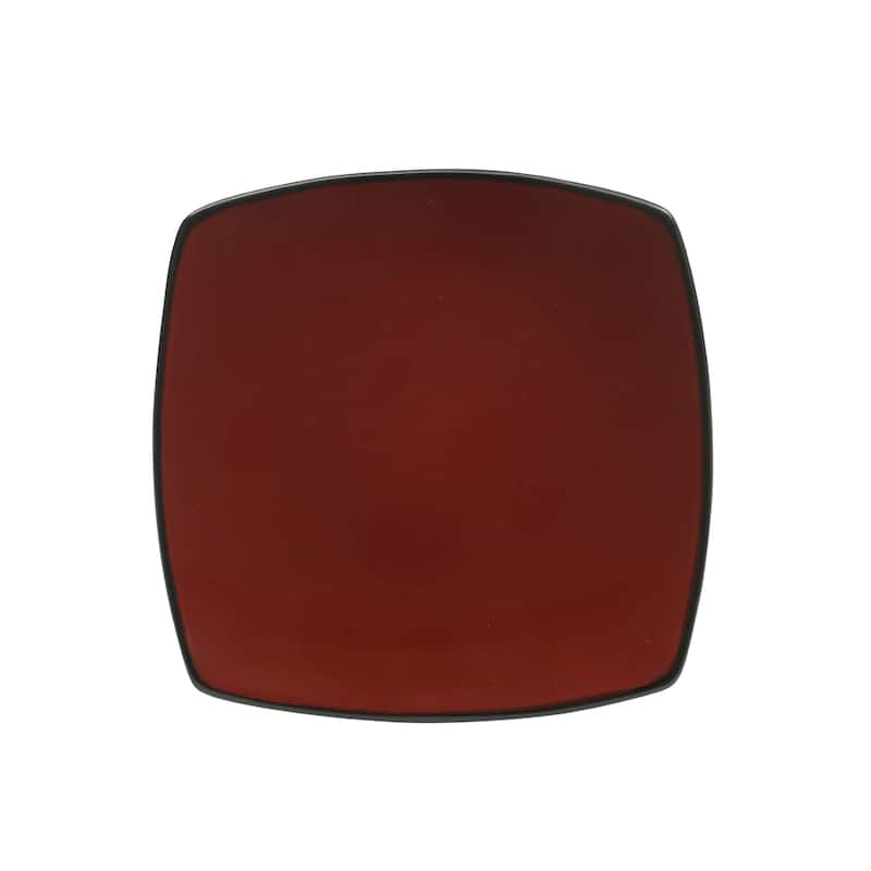 Gibson Soho Lounge Square 16-Piece Reactive Glaze Stoneware Dinnerware Set