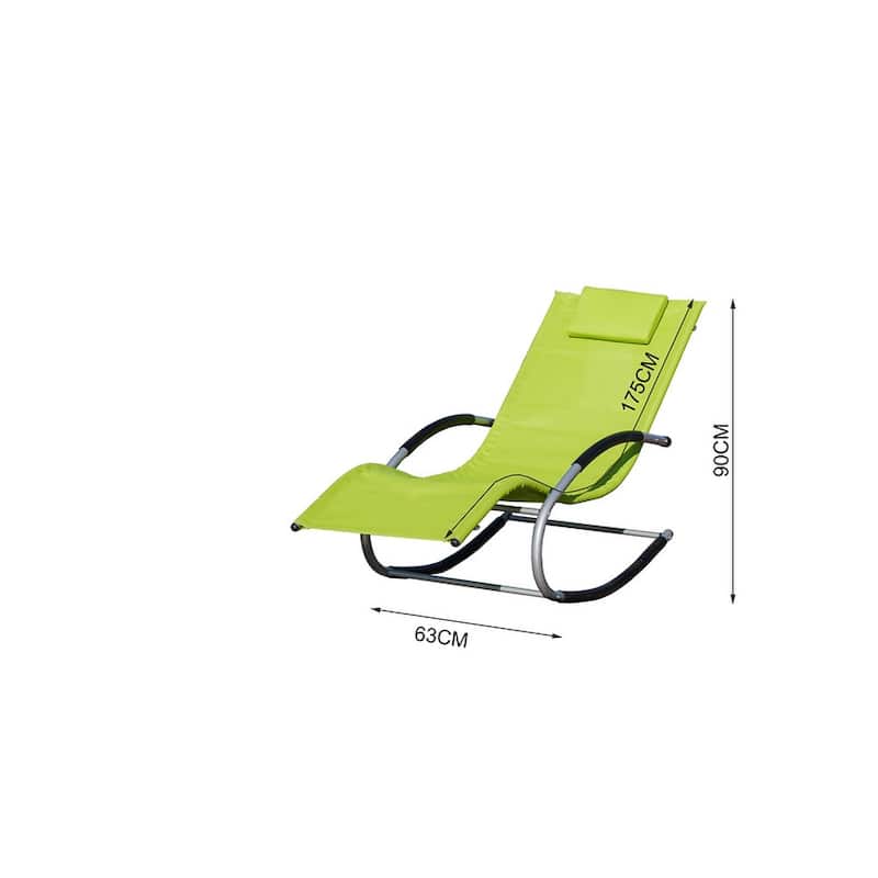 Outdoor Iron Rocking U-shaped Lounge Chair
