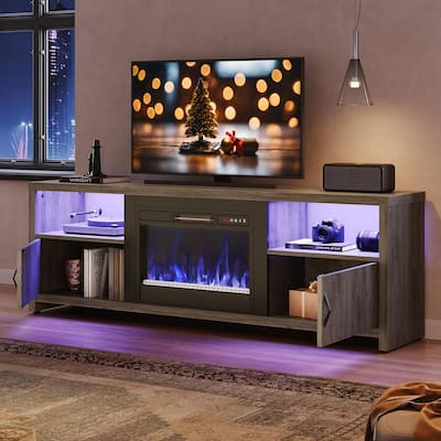 70" Fireplace Entertainment Center TV Stand for 75" TVs - 71 inch