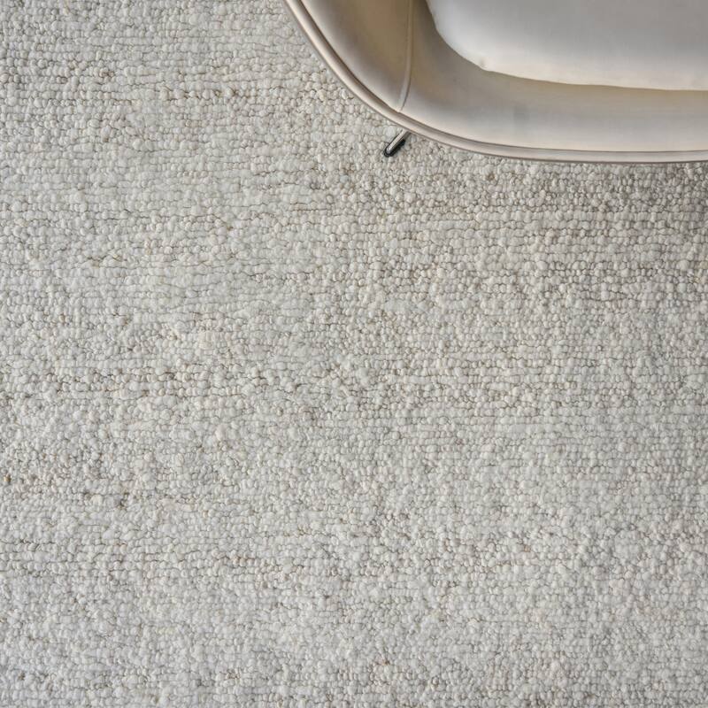 EXQUISITE RUGS Borelli Hand-loomed New Zealand Wool Ivory Area Rug.
