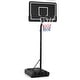 preview thumbnail 3 of 6, Portable Outdoor Basketball Hoop 6.9-8.5 FT Adjustable with Fillable Base Shatterproof PC Backboard - 36" x 24" x 7"