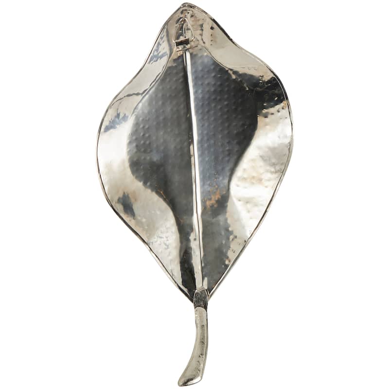 Silver Stainless Steel Metal Candle Wall Sconce