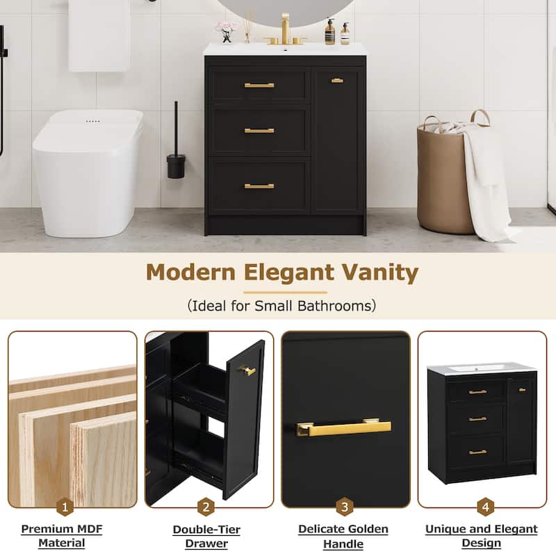 Classic 30" Bathroom Vanity Set