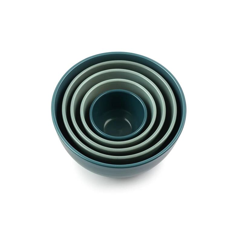 10-Piece Wheat PP Mixing Bowl Set With Lids