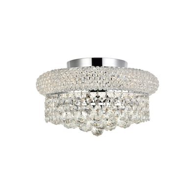 Somette Geneva 4-light 12-inch Flush-Mount Chandelier - 12 Inch
