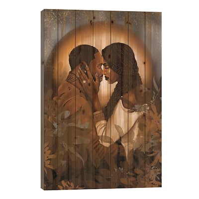 Unconditional Print On Wood by Poetically Illustrated - Multi-Color