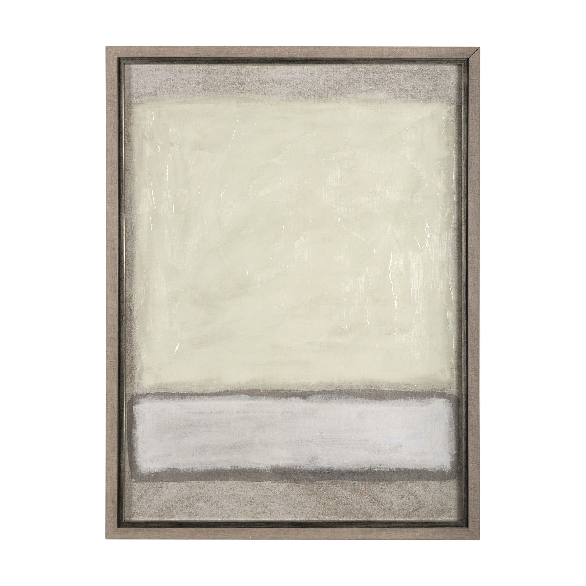 Mercana Ecru by Mercana Studio a Hand Embellished Textured Framed Art Photograph Matted under Glass