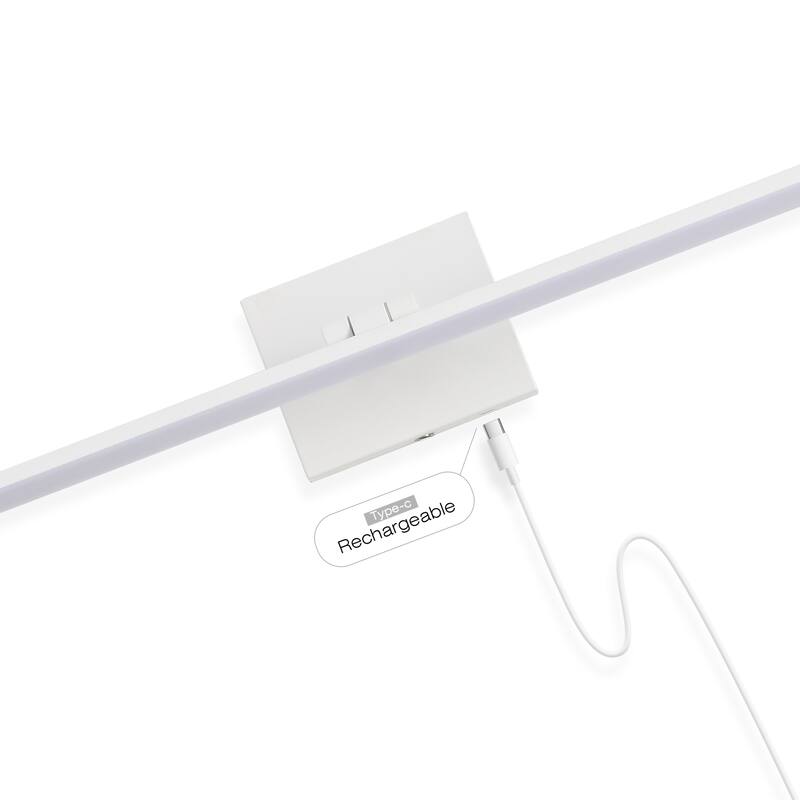 28" Swivel Integrated Dimmable LED Rechargeable Picture Light, Sensor, by JONATHAN Y - N/A