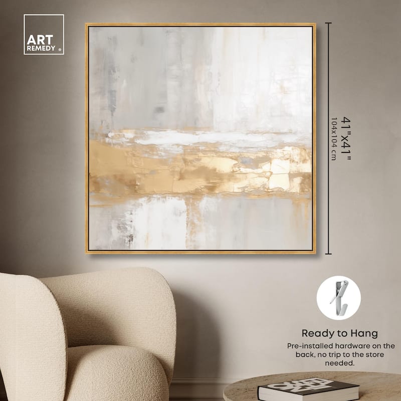 Melted Goldscape III Canvas by Art Remedy