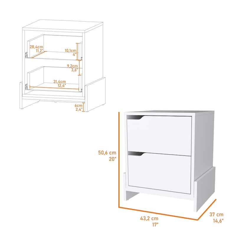 Ralston 2-Drawer Nightstand