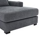 preview thumbnail 44 of 58, Modern Style Chaise Lounger Sofa Couch ,with Pillows, Charge Station & Cup Holders