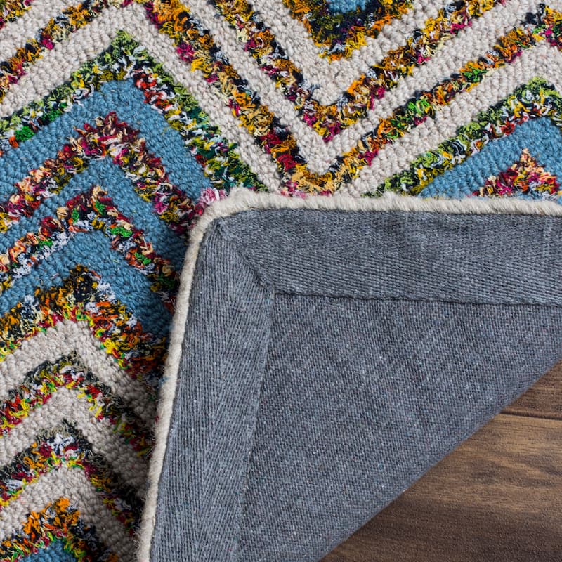 SAFAVIEH Handmade Nantucket Ynes Contemporary Cotton Rug