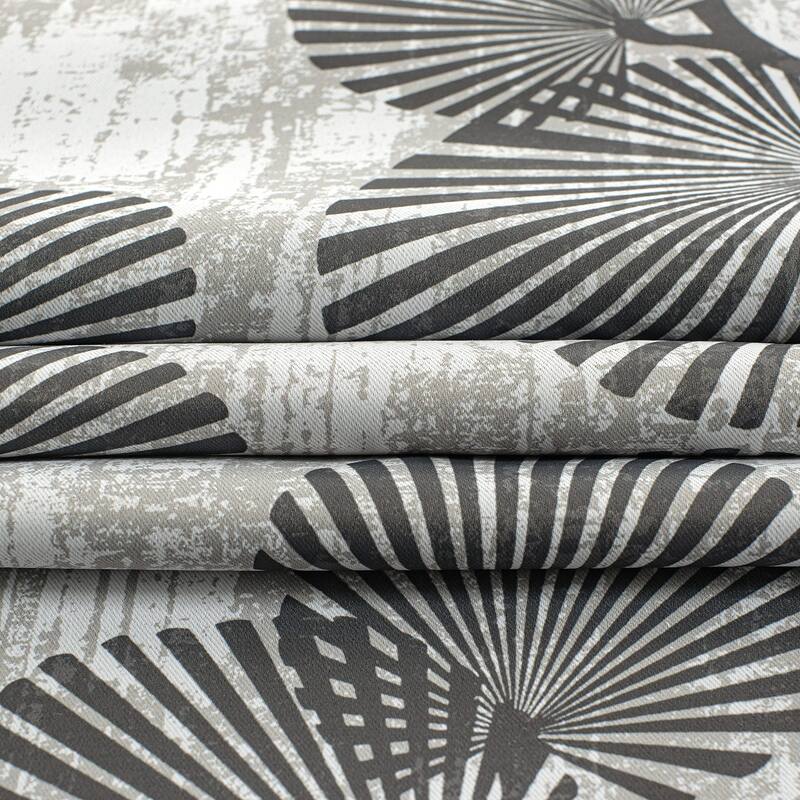 DriftAway Luca Blackout Curtains Natural Botanical Leaves Printed Drapes 2 Panels