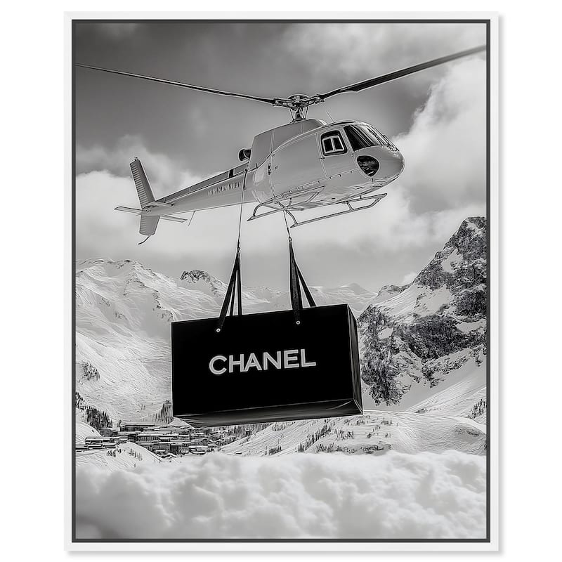 Fashion Delivery Canvas by Art Remedy - 36" x 45" - White