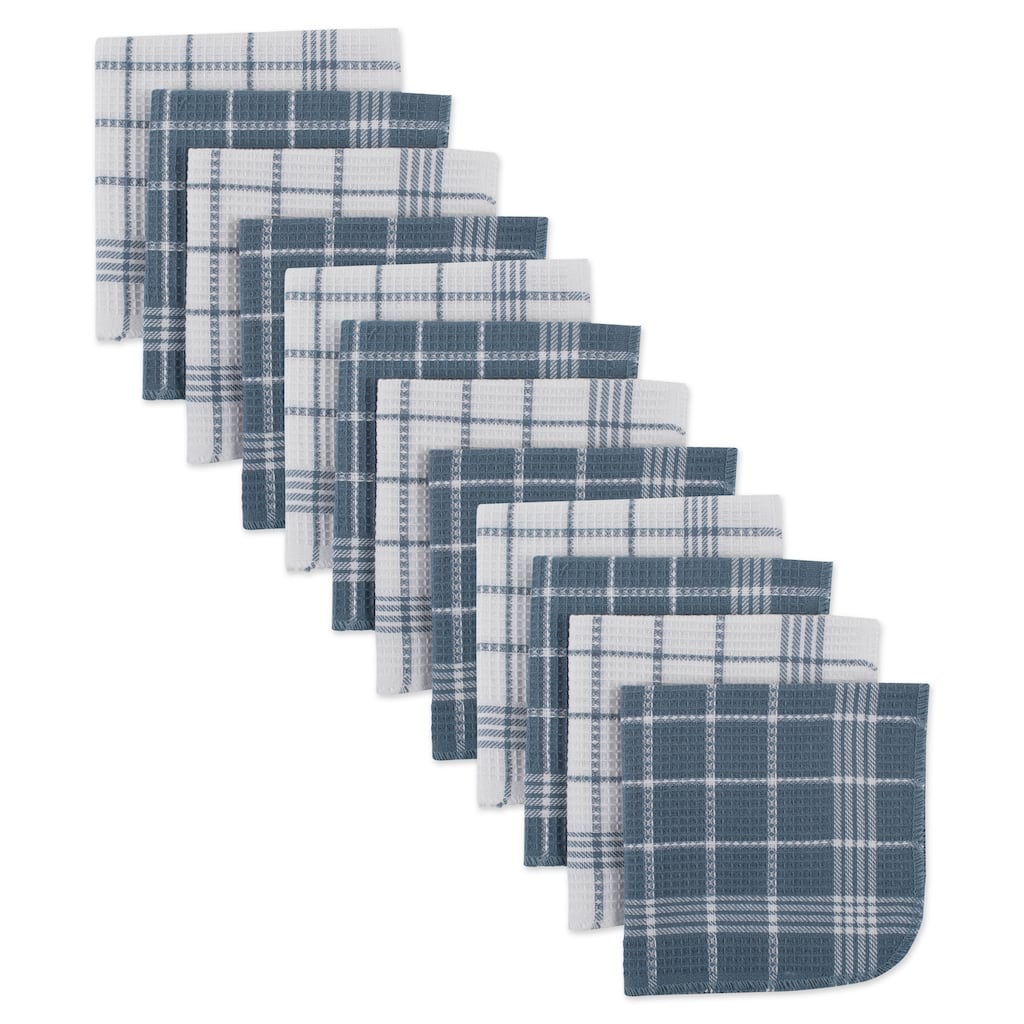 J&M Waffle Weave Dishcloth (Set of 12)