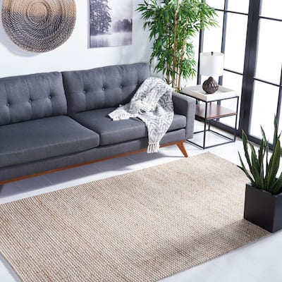 SAFAVIEH Handmade Natural Fiber Nediljka Jute & Wool Rug..