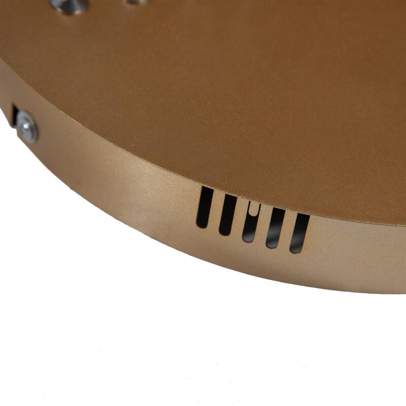 Modern Chandelier Circular Golden LED Stepless Dimming Pendant - 31.52in